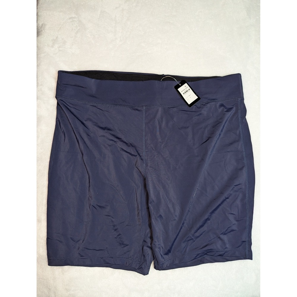 Avenue Swim Short‎ Hi Waist Navy Blue Plus Size 22 NWT 00215028